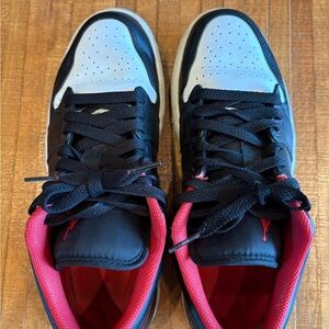 Air Jordan 1 Low in Black, White, and Red